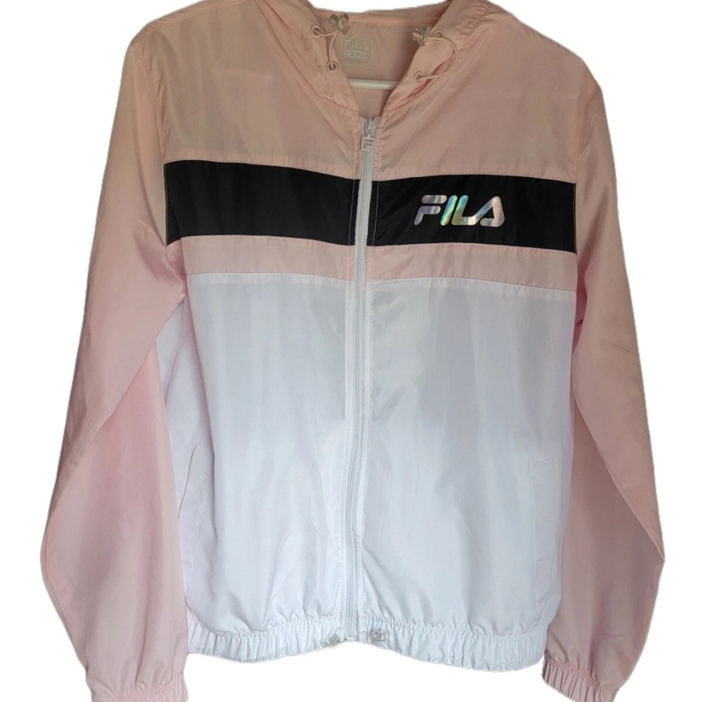 Fila Pink and White Women's Raincoat